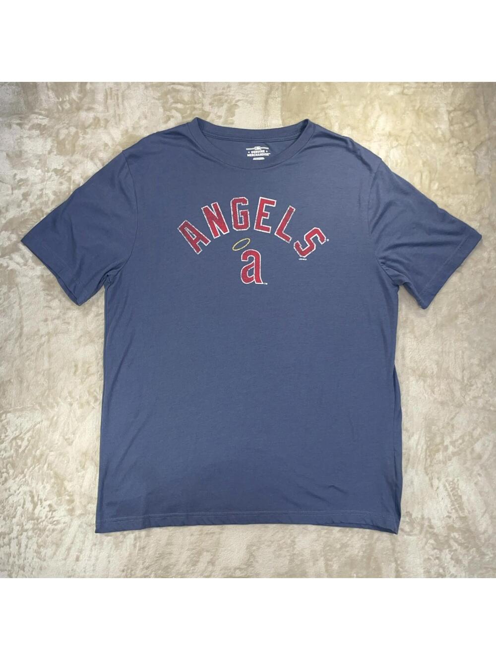 Los Angeles Angels MLB Genuine Merchandise T-Shirt Men’s XL Gray Graphic Tee